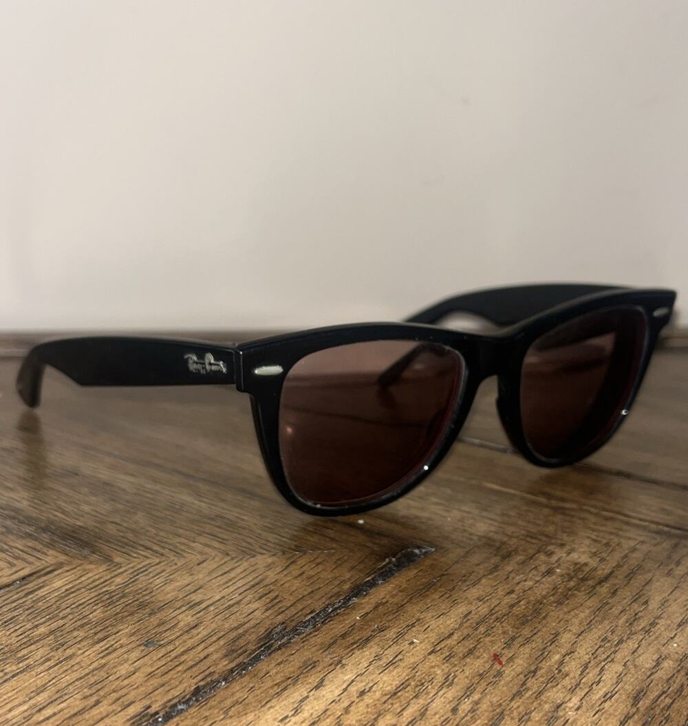 Vintage B&L Ray Ban Wayfarer II 2 Bausch & Lomb Sunglasses Black ‼️Frames Only‼️